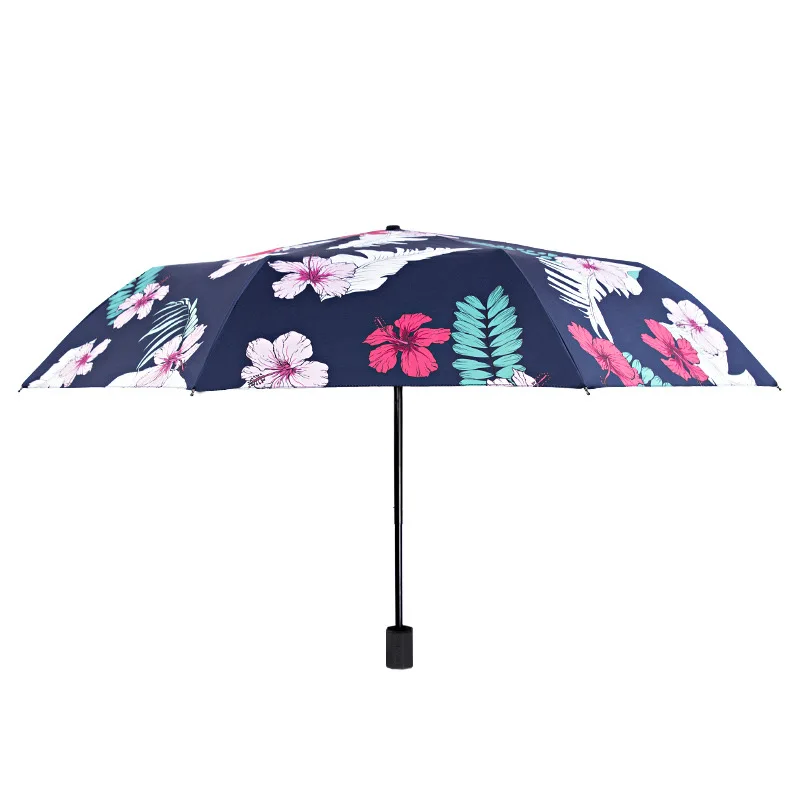 

Floral Pattern Umbrella Sun Protection and UV Protection for Woman 5 Folding /3 Folding Clear Umbrella Gifts
