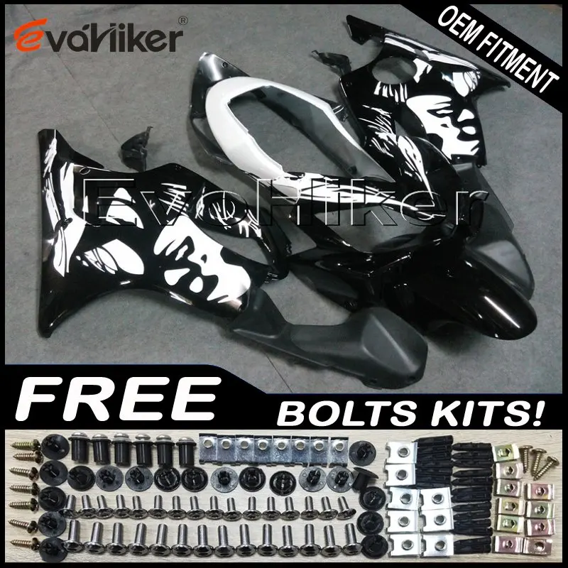Custom fairing for CBR600F4i 2004-2007 ABS plastic motorcycle panels Injection mold blue flames+Gifts - Цвет: O