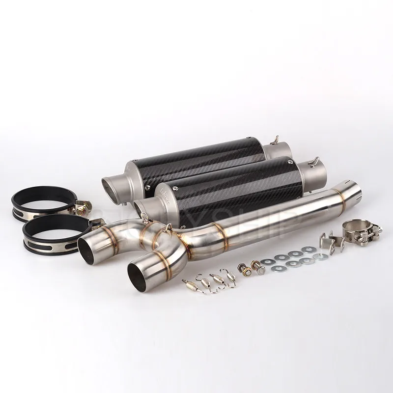 

FZ6 Motorcycle For Yamaha FZ6 FAZER FZ6S FZ6N 2004 - 2009 FAZER S2 Escape Slip-on Motorcycle Exhaust Pipe And Link Pipe System