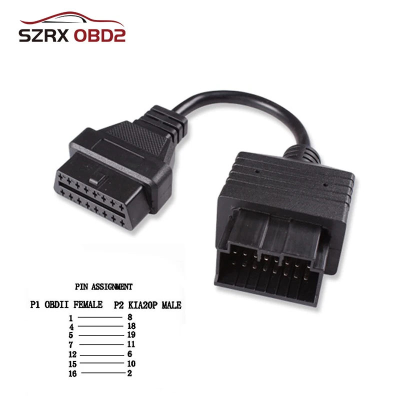 Переходник kia 20 pin to obd ii своими руками