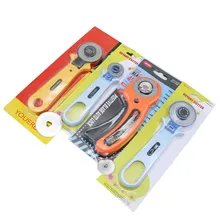 Резец колеса 1 шт./лезвие 10 шт. роторный резак ролик для пэтчворка резак колеса круглый нож ткань нож кожа ремесло ткани резак