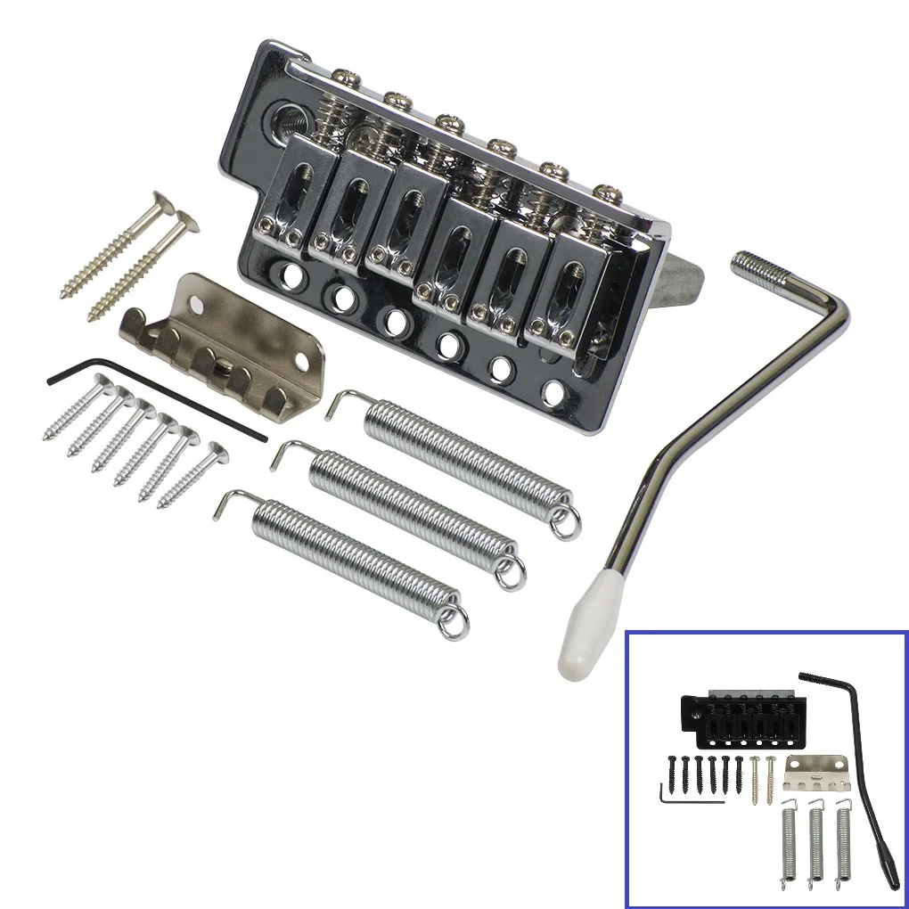 FLEOR Set of Electric Guitar Tremolo Bridge System With Whammy Bar for
