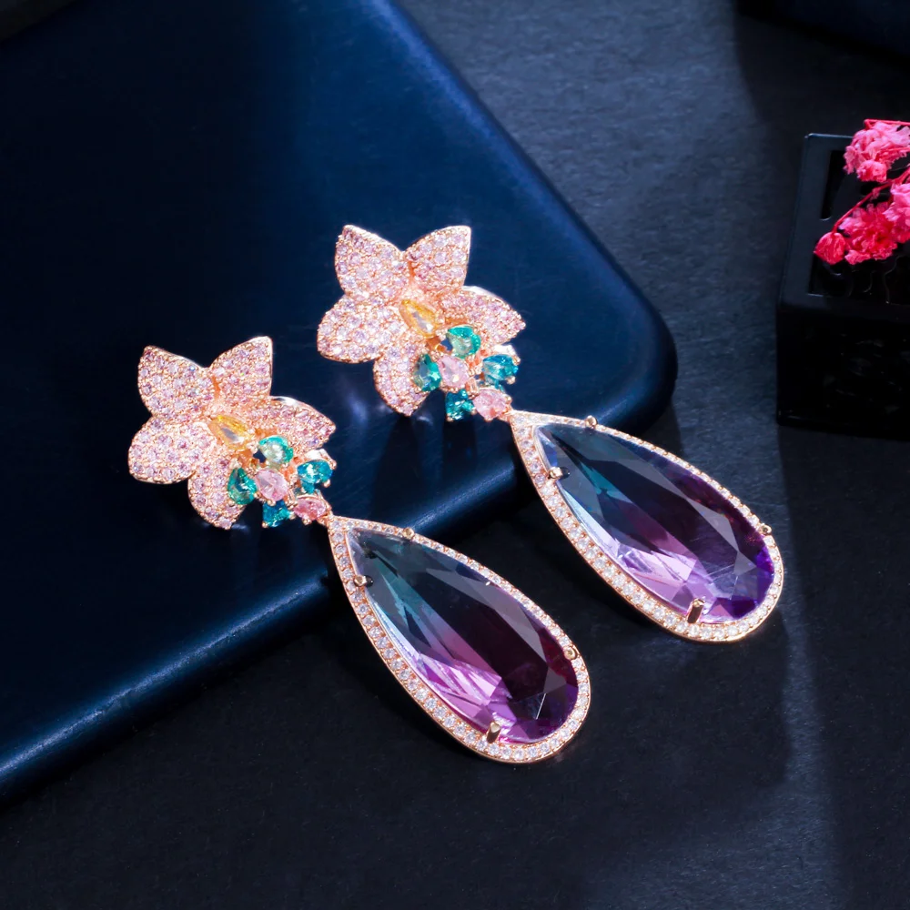 ピアス Long Crystal-embellished Earrings 4