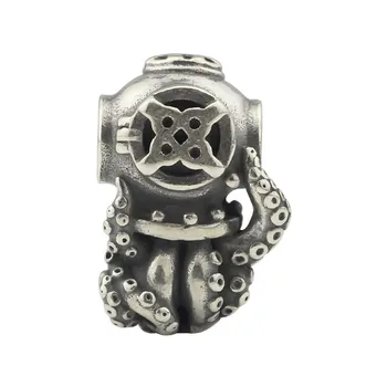 

Space Octopus Charm Bead Fits European Troll Authentic Bracelet Silver 925 Original Sterling Silver Jewelry For Women Gifts