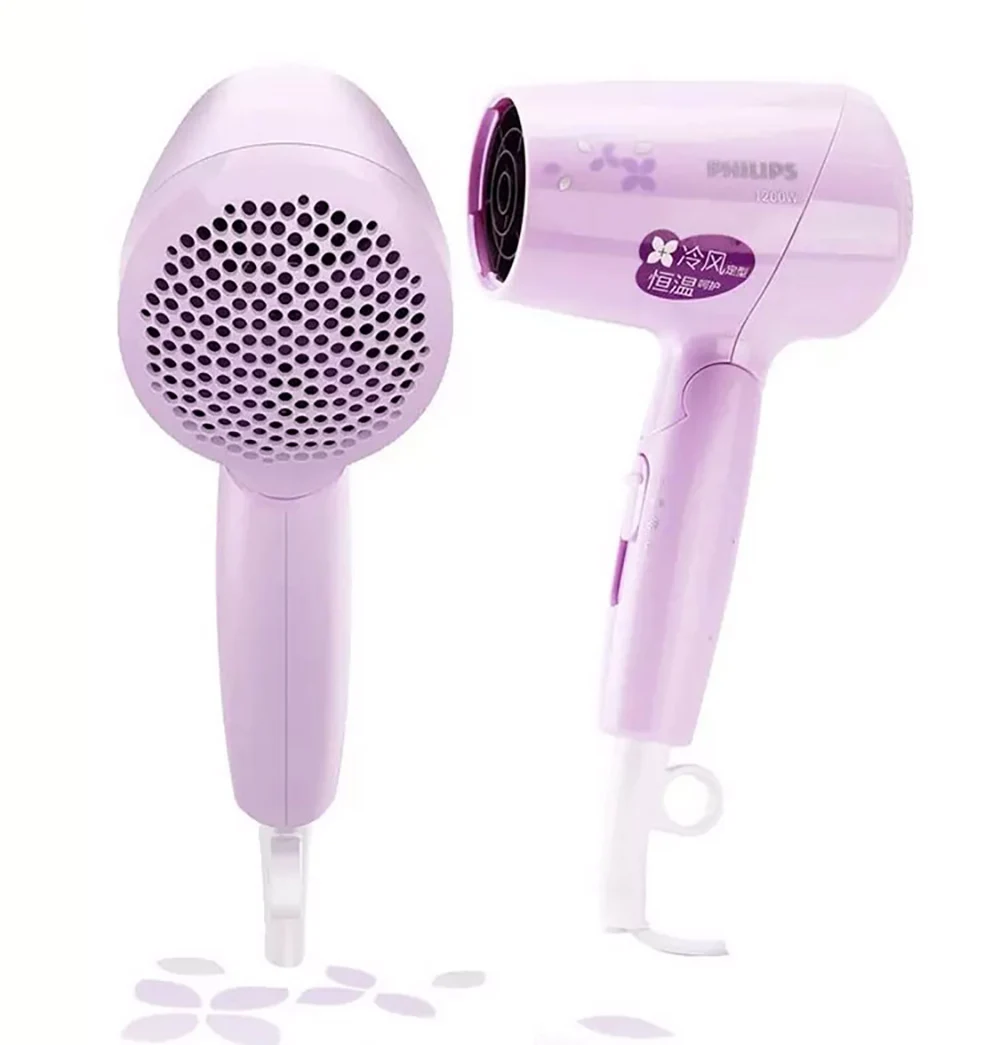 Профессиональный Фен Philips Origianl BHC010 1200 Вт с постоянной температурой, поддержка для ухода за волосами, складной вентилятор для дома