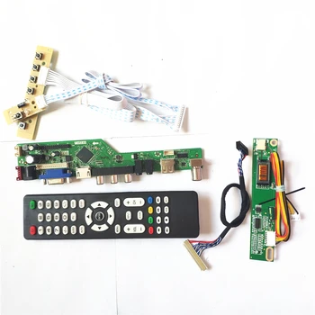 

For N154I1-L0C/L0D T.V56 controller board 1CCFL 30Pin LVDS VGA HDMI AV USB RF LCD display panel Remote+Inverter+keyboard DIY kit
