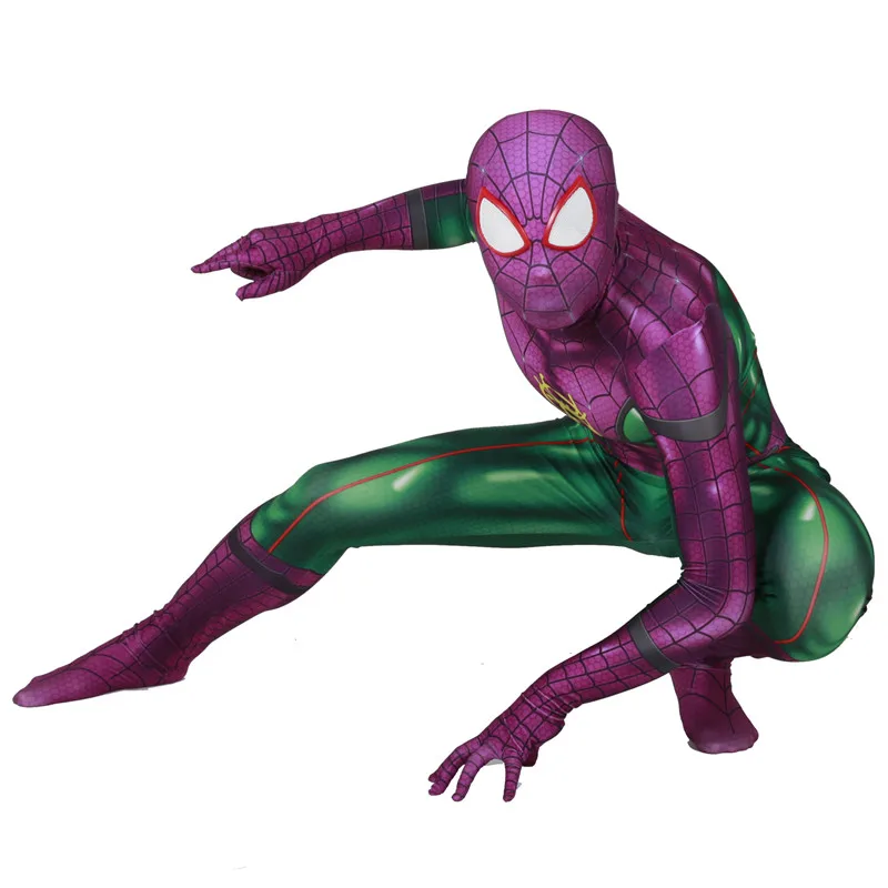 Новинка; костюм для косплея «stley Spider Boy Cinematic Universe»; Zentai Joker Mashup; боди с рисунком «спайдербой»; комбинезоны