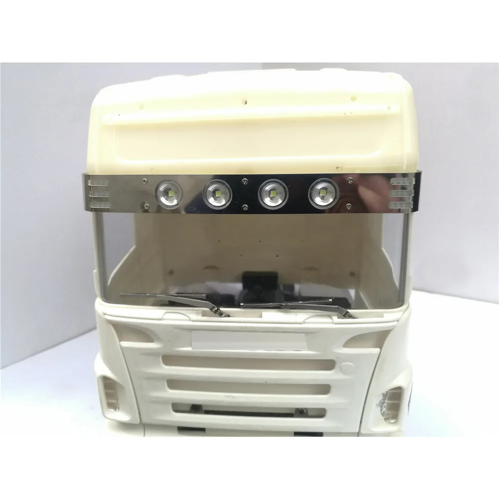 Солнцезащитный козырек Передняя крыша светодиодные фонари для 1/14 RC Tamiya Scania R470 R620 R730 56323 56325 RC аксессуары для трактора, прицепа, грузовика