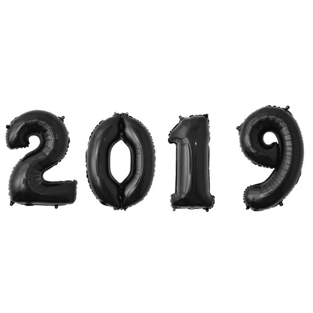 호일 생일 풍선 숫자 풍선 피규어, 웨딩 생일 파티 장식, 아이 풍선 생일