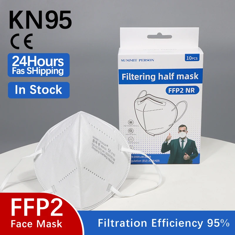 CE Mascarillas Reutilizable FFP2 KN95 маска для полости рта 6 слоев Анти капли защитный маски лица