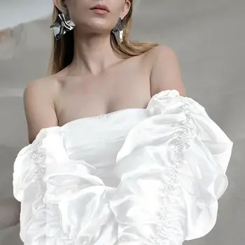 

US Summer Fashion Womens Solid color Off Shoulder Blouse Casual Top Short Sleeve