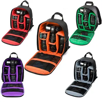 

DishyKooker Waterproof Functional DSLR Backpack Camera Video Bag Rain Cover SLR Tripod Case Padded for Photographer Canon Nikon