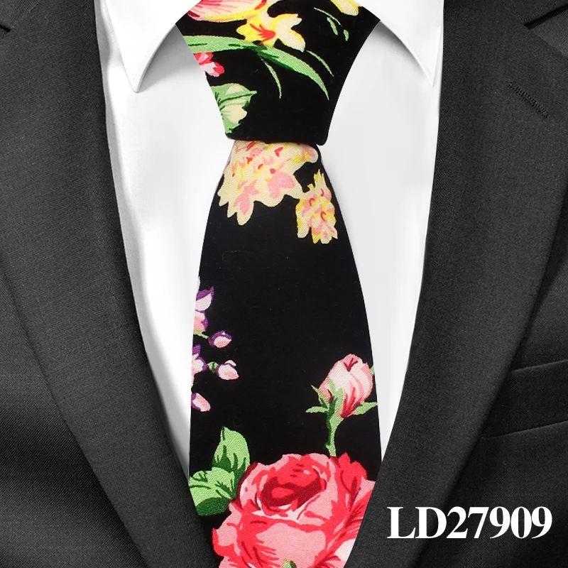 Винтажные Цветочные хлопковые галстуки для мужчин, обтягивающие Свадебные Мужские галстуки, тонкие галстуки, деловой шейный галстук, Модный повседневный галстук с принтом