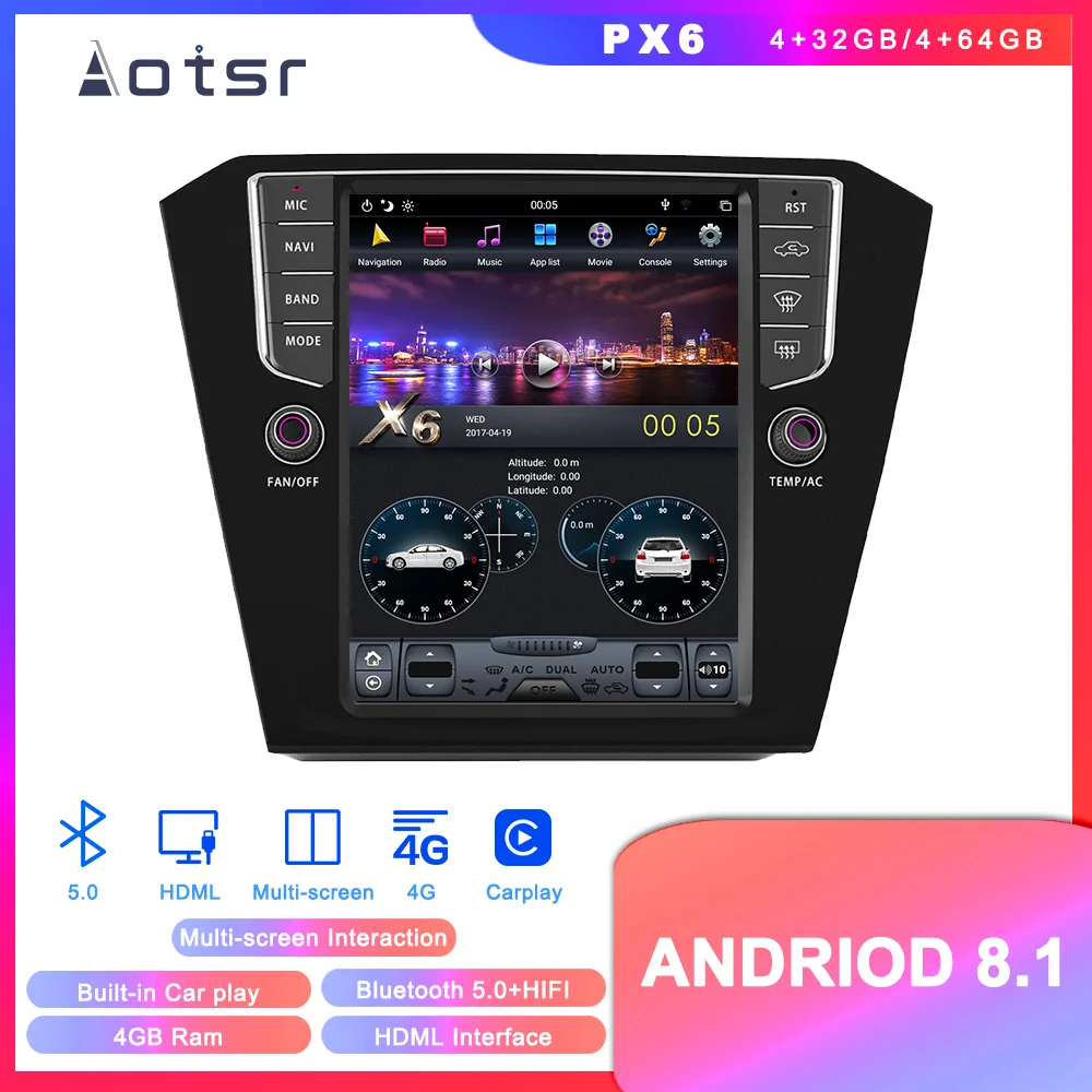 Excellent Tesla Style Android 8.1 GPS Navigation DVD Player For Volkswagen magotan 2016+ Car Auto Radio Stereo Multimedia Head Unit Player 2 Excellent Tesla Style Android 8.1 GPS Navigation DVD Player For Volkswagen magotan 2016+ Car Auto Radio Stereo Multimedia Head Unit Player 2