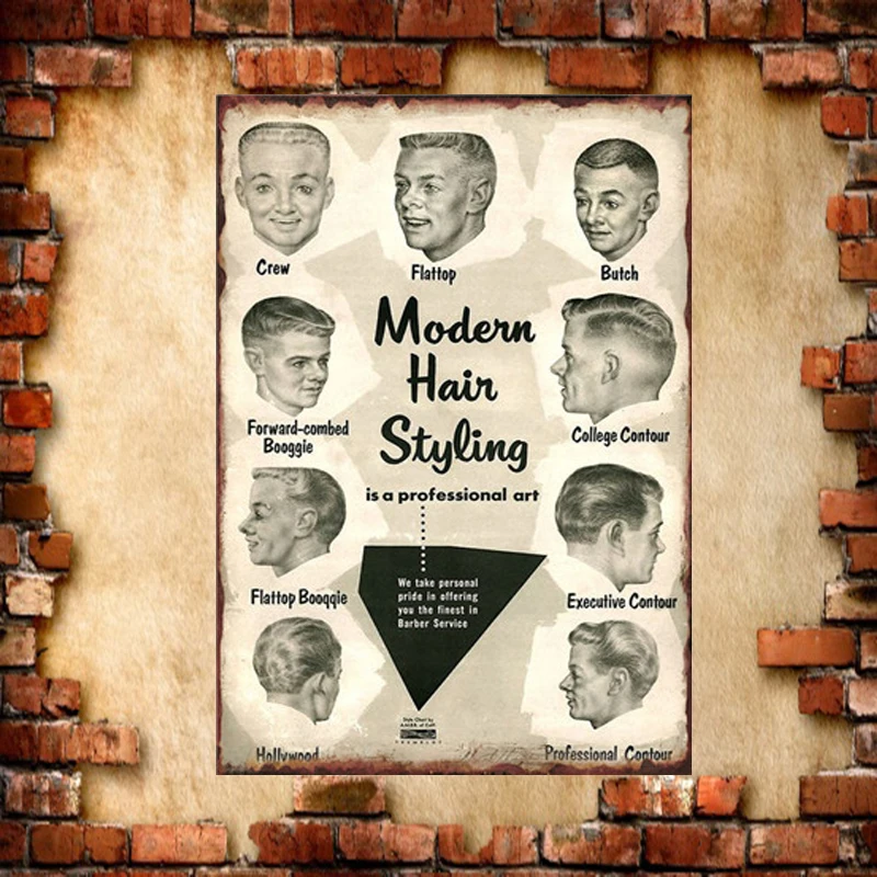Прозрачный Reclame Borden Barbershop металлический знак Ecoration Винтажные Украшения для парикмахера 20x30 см - Цвет: Прозрачный