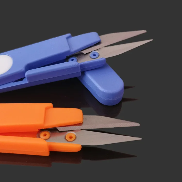 U-förmigen Mini Schere für Angeln Nähen Schere Kappe Zangen Fisch Scheren Angelschnur Cutter Werkzeuge Angeln Zubehör – Detail 3