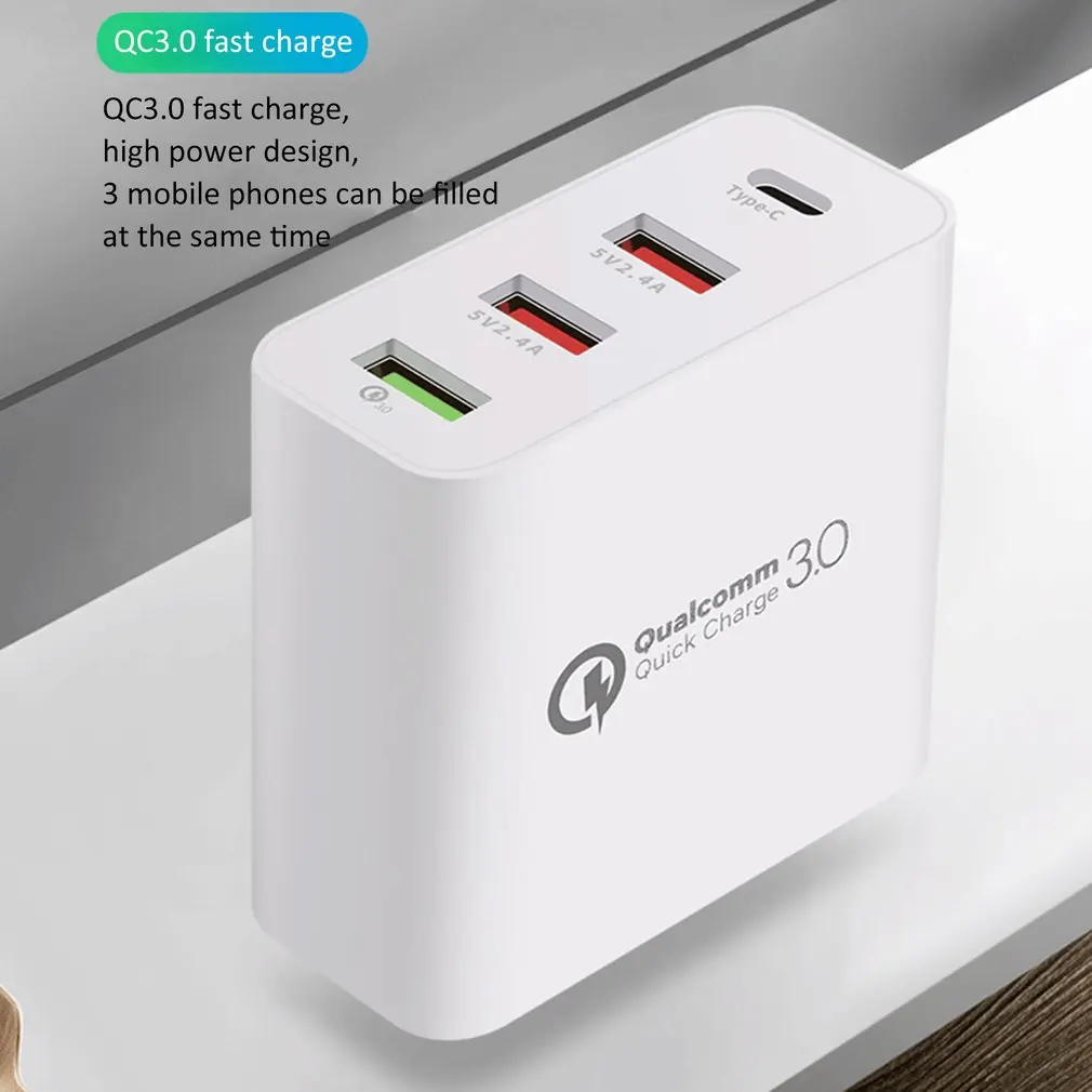 Многофункциональное быстрое зарядное устройство USB зарядка несколько 4 USB зарядная станция для телефона универсальное usb-хаб умное зарядное устройство