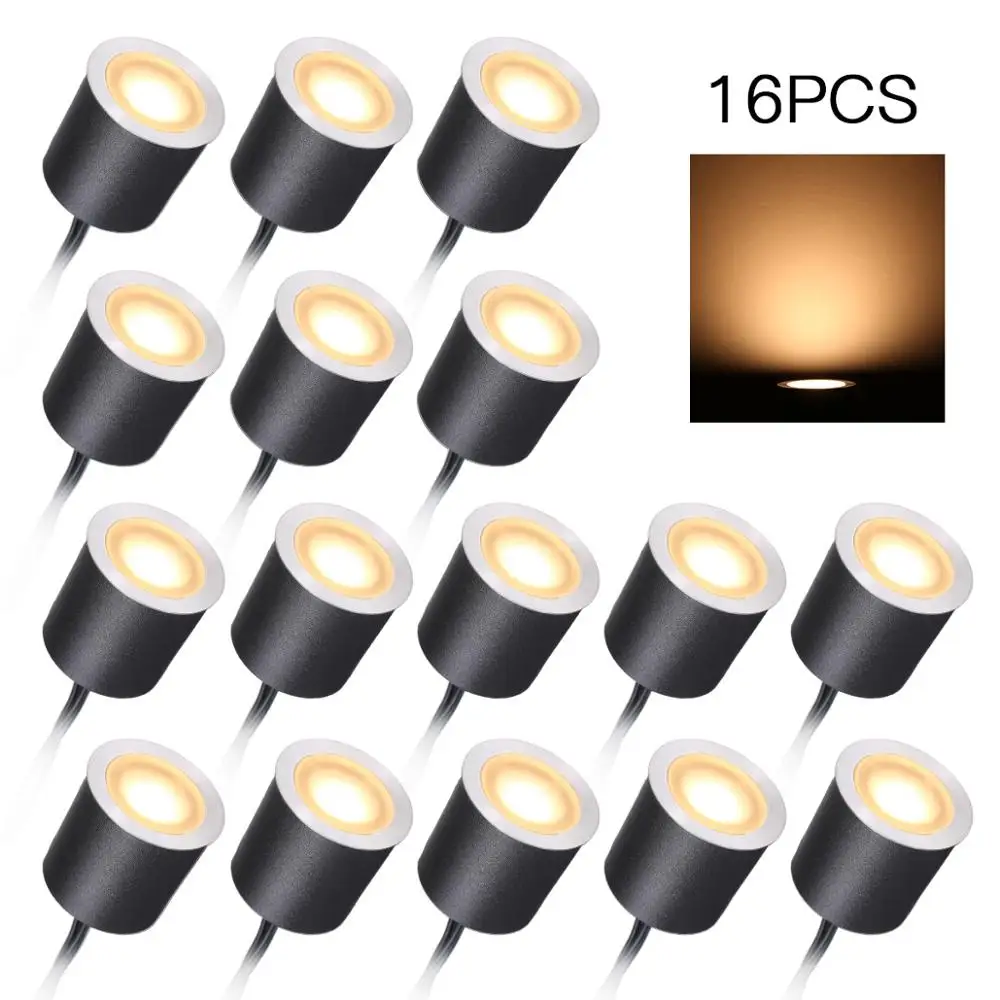 

DC12V Low Voltage Recessed LEDs Deck Lights IP67 Waterproof Outdoor In-ground Lamp Landscape Light for Yard Garden Pathway