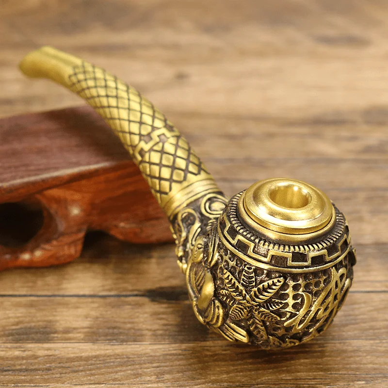 

Старомодный медный короткий ручной Ретро винтажный двойной портативный ремень