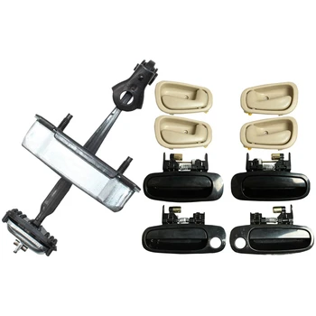 

1pcs for Honda Accord 2003-2007 Left Front Door Checker & 8Pcs Car Outside Inside Door Handle for Toyota Corolla 98-02