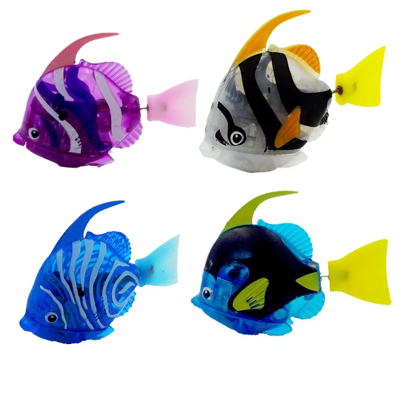 New Funny Swim Electronic fish Activated Battery Powered Toy Pet for Fishing Tank Decorating Fish Lantern  water toys