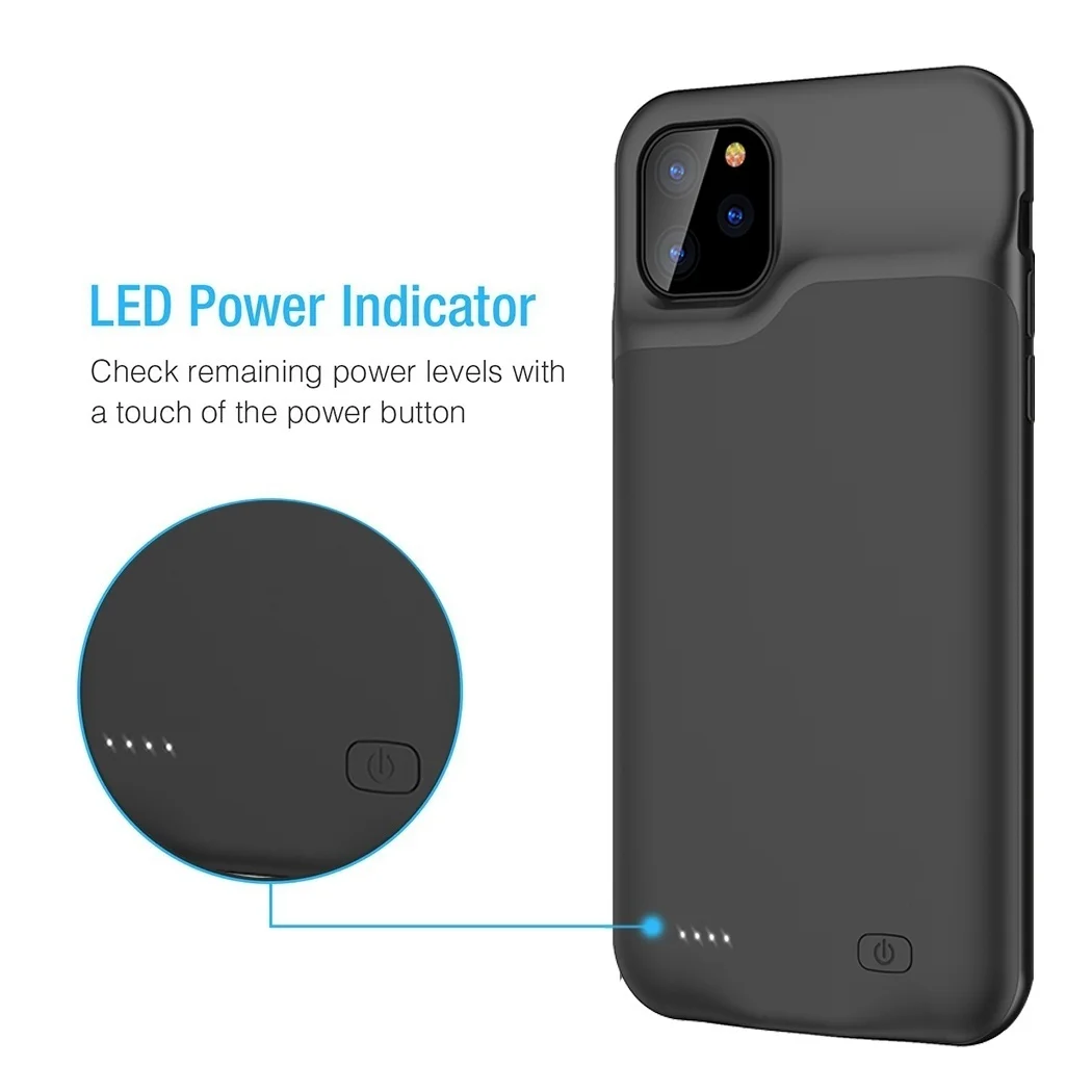 Чехол для аккумулятора для Iphone 11 Pro, чехол для зарядного устройства для Iphone 11 Pro Max, Мягкая силиконовая зарядка, внешняя задняя крышка, внешний аккумулятор