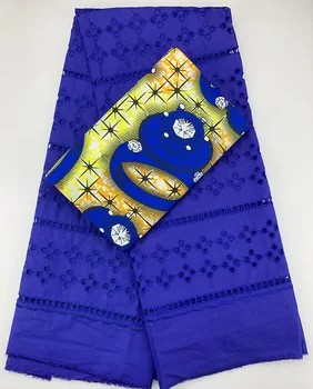 

swiss voile lace royal blue african lace fabric latest swiss lace fabric 2.5+3yards african cotton fabric for dress CC-B1