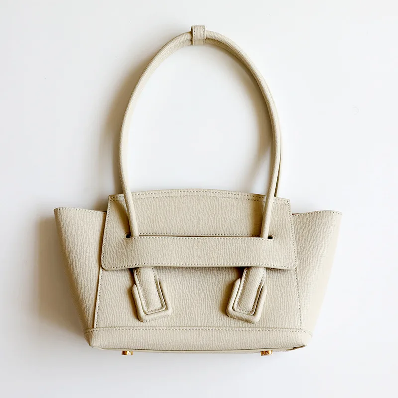 

2019 Capacity Package Shopping Package Single Shoulder Package Portable Bale Genuine Leather Woman Package Smiling
