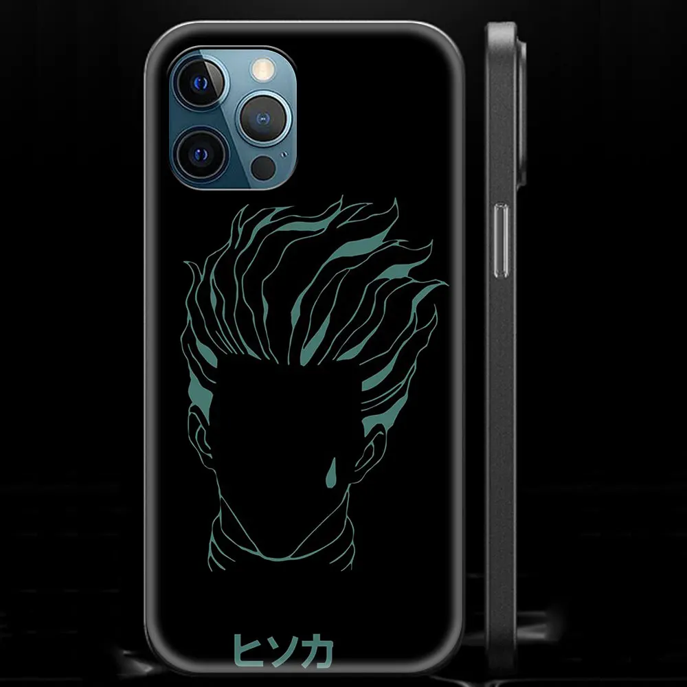 case iphone 13 pro  hunter x hunter Anime Hisoka Morow Luxury Phone Case For iPhone 13 12 11 Pro MAX XR X SE XS 7 8 Plus Soft Black Cover Fundas 13 pro cases