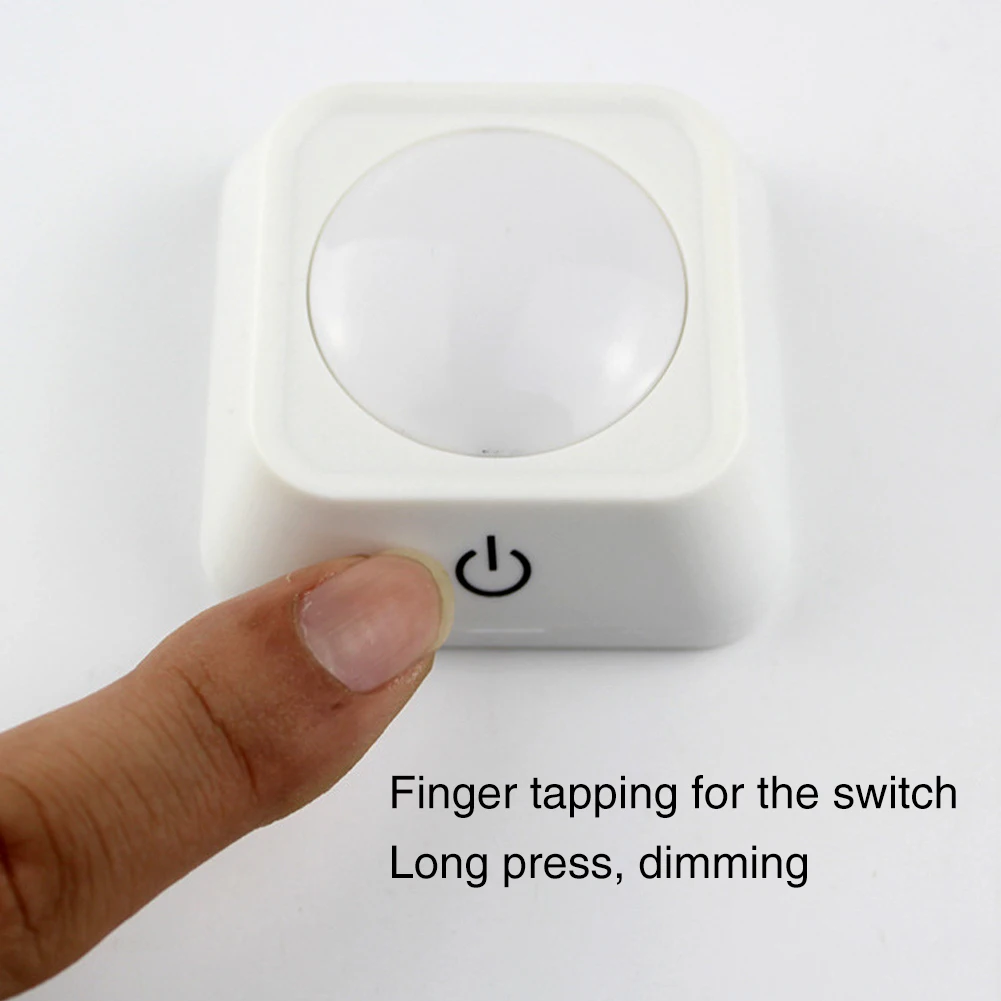 

Living Room Easy Install Touch Control Adjustable Brightness Small Battery Powered Bedside Decoration Night Light Cabinet Led