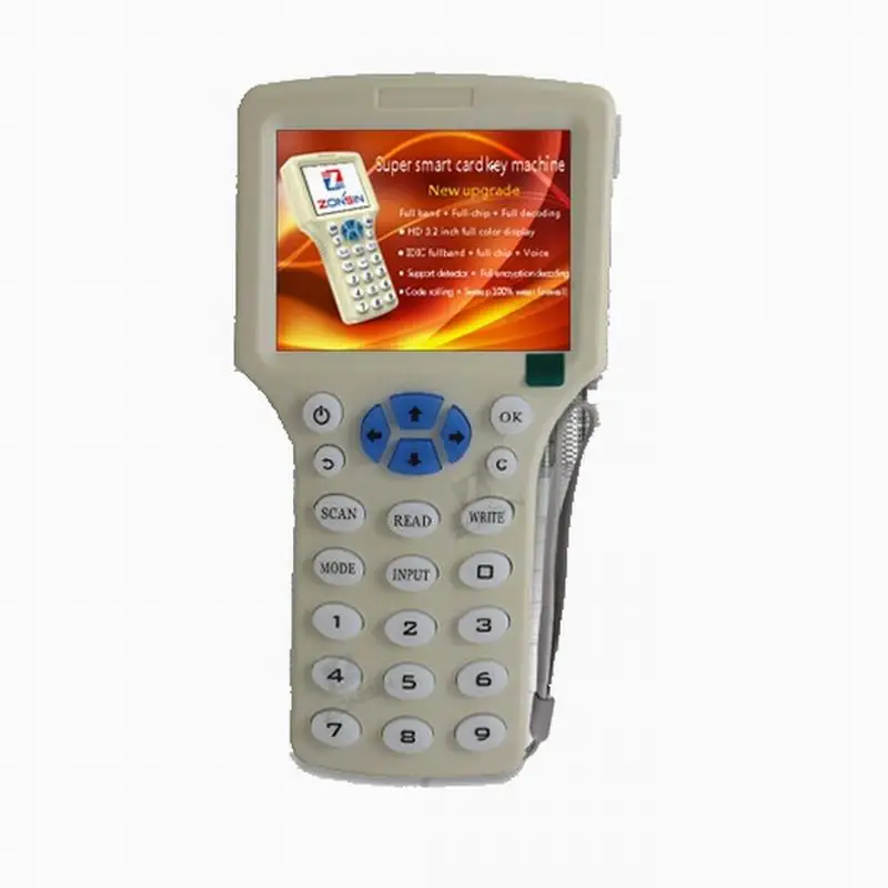 English 10 Frequency RFID Copier ID IC Reader Writer Copy M1 13.56MHZ UID Encrypted Duplicator Programmer for All 125kHz Cards