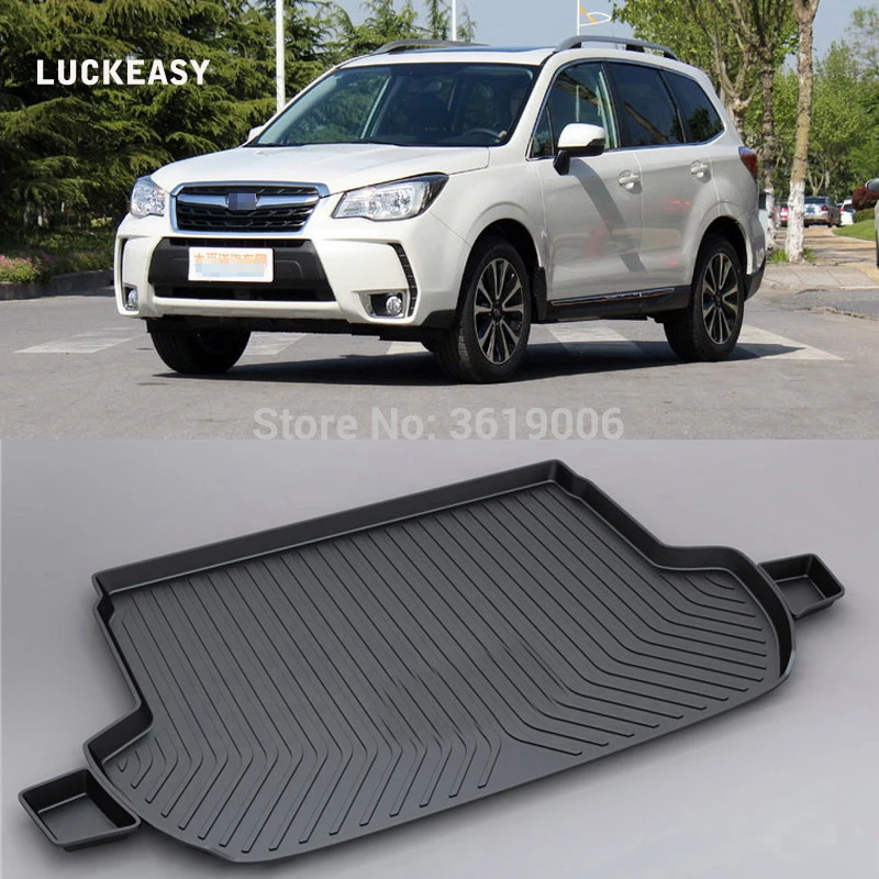 

LUCKEASY Non-Slip Waterproof 3D TPO Trunk Boot Cargo Mat Recycled Durable For Subaru Forester Car-styling