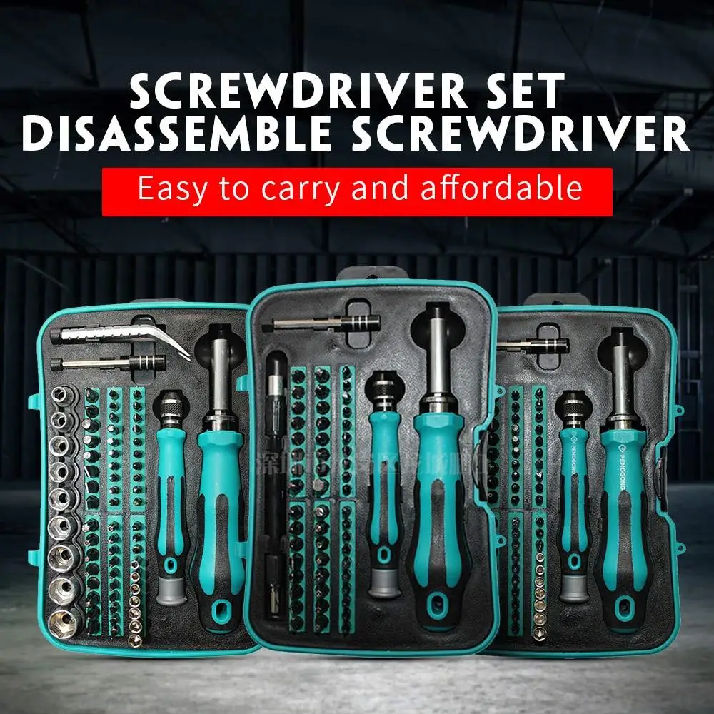 

Ratchet Screwdriver Blue Hardware Practical Multi Function Screwdriver Screwdriver Set Chrome Vanadium Steel Repair Tool