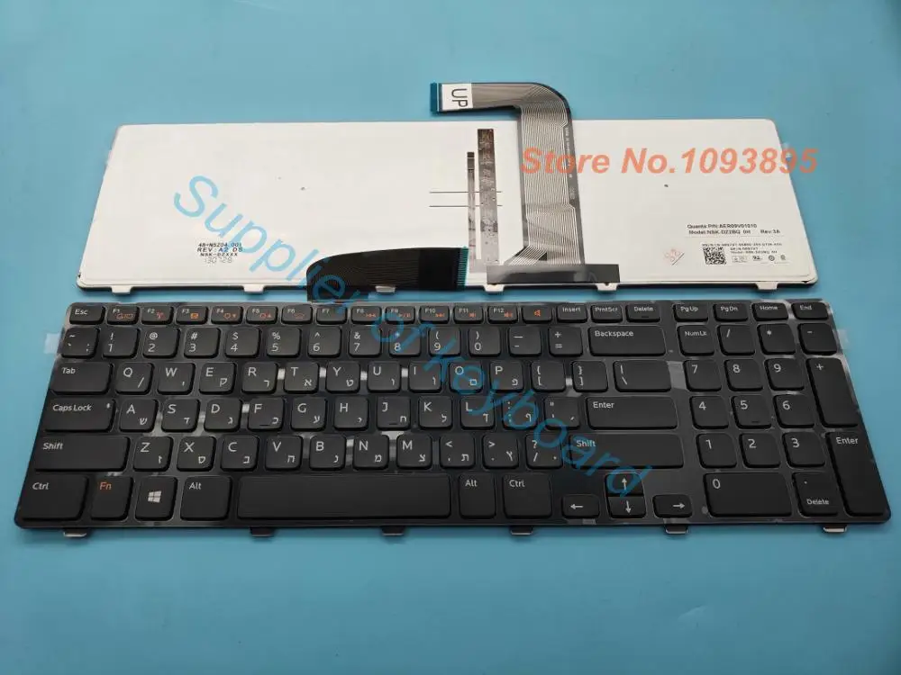 Новинка клавиатура языка иврит для Dell 17R L701X Vostro V3750 3750 с подсветкой | Компьютеры и
