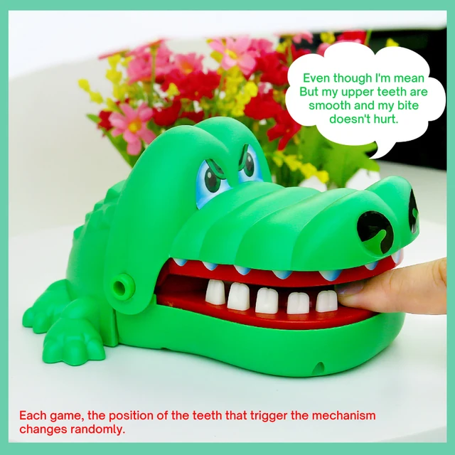 Crocodile Teeth Finger Biting Toy Game Shark Biting Finger Dentist Games Funny Toys For Kids Adults Crocodile Bite Finger Toy 2