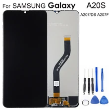 Для samsung Galaxy A20s A207 ЖК-дисплей кодирующий преобразователь сенсорного экрана в сборе запасные части для samsung A20s lcd+ инструменты