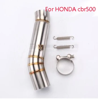 

For Honda CBR 500 Motorcycle Exhaust Middle Link pipe connector connection mid pipe cbr500 CBR500X CBR500F CBR500R