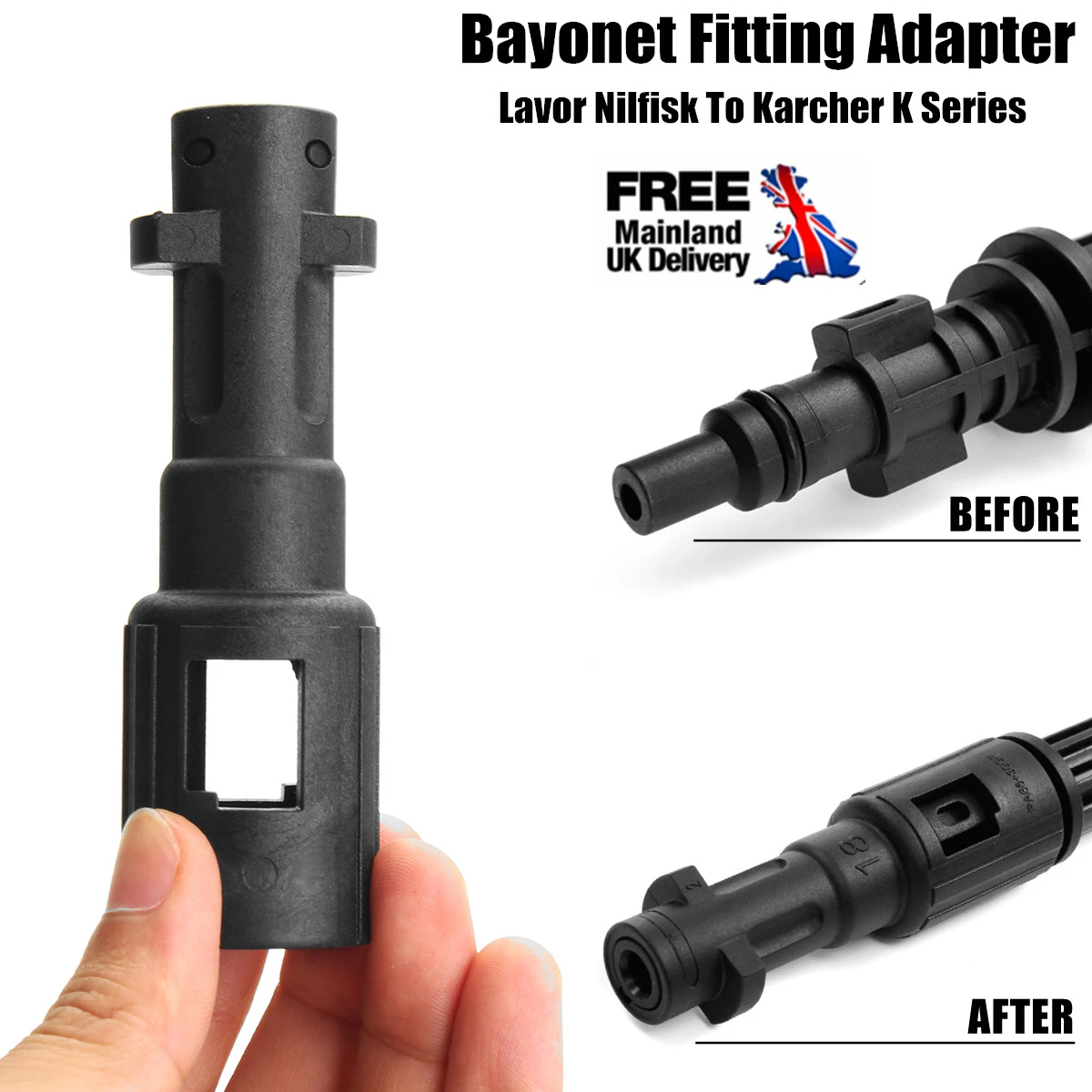 Pressure Washer Adapter Connector Fitting For Lavor Kew Nilfisk Alto To Karcher K Series