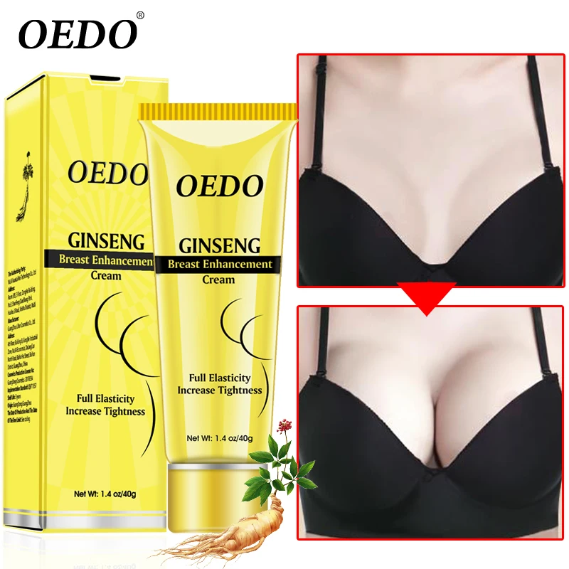 OEDO Ginseng Breast Enlargement Body Cream Chest Enhancement Promote Female Hormone Breast Lift Firming Massage Up Size Bust