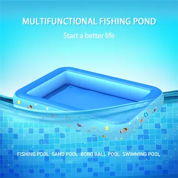 

Children's inflatable pool square baby swimming pool splashing fishing pool PVC Float Accessories Kids Piscine Gonflable 2020