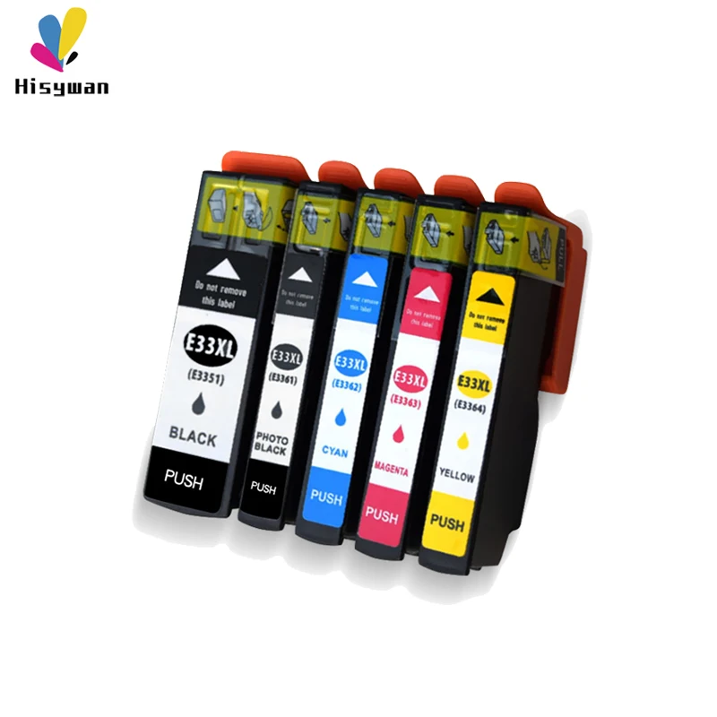 Чернильный картридж Hisywan 33XL для Epson T3351 T3361 XP530 XP630 XP830 XP635 XP540 XP640 XP645 принтер