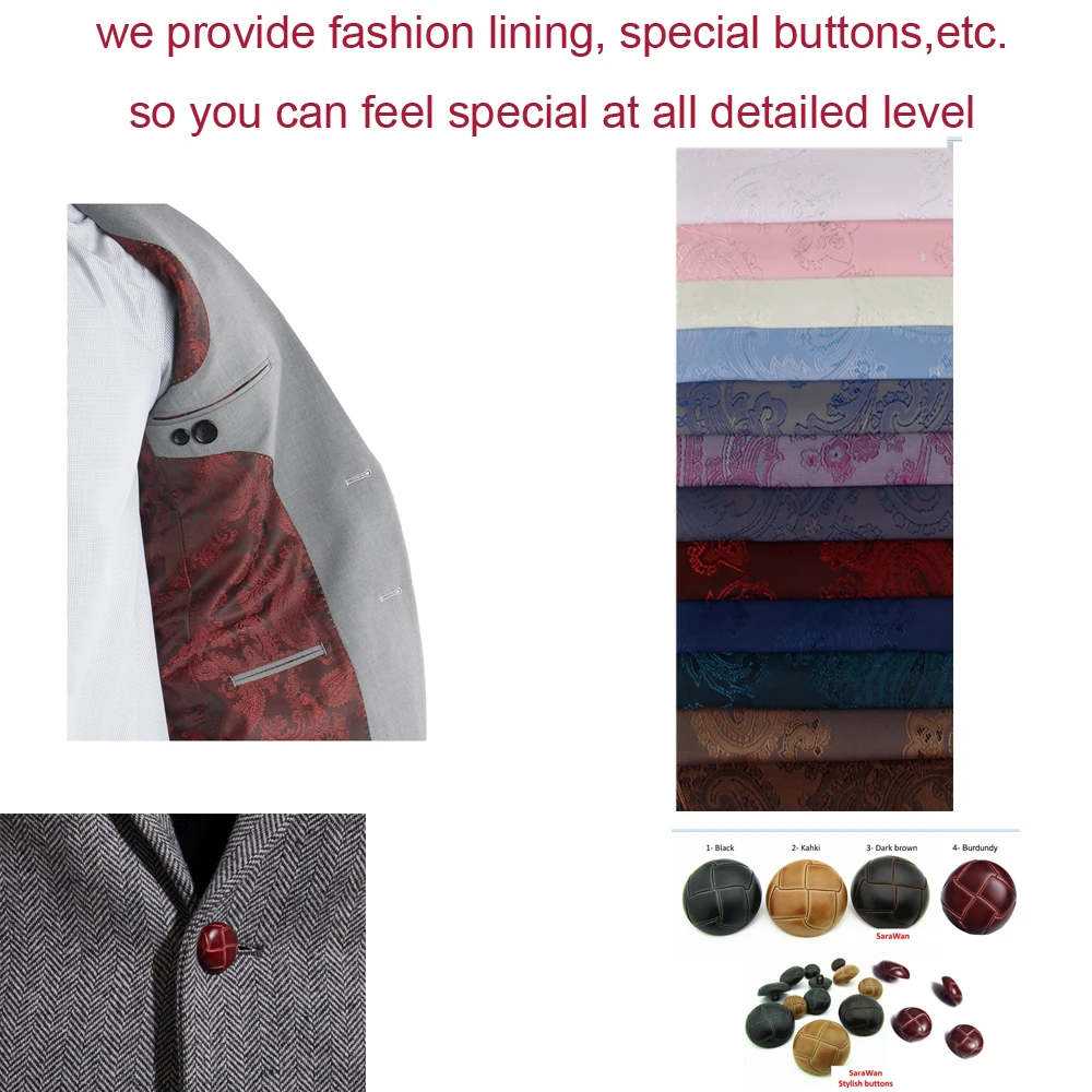 Custom Made To Measure Tailored Men'S Bespoke Suit Tailor Made Suits Custom Made Mens Suits Customized Groom Tuxedo Wedding Suit 3