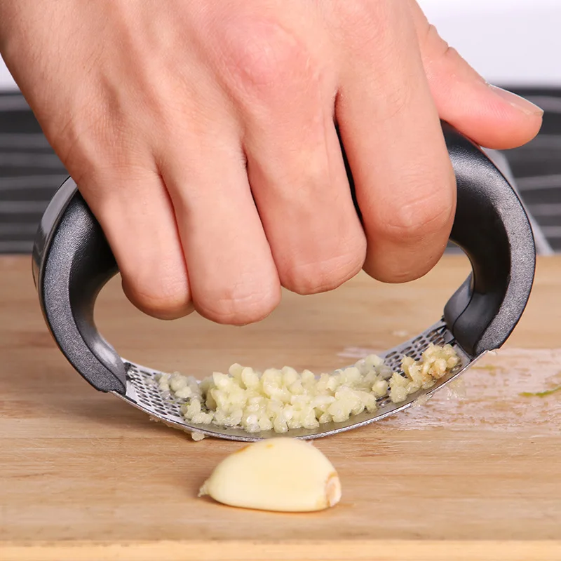 

Stainless Steel Garlic Presses Household Kitchen Accessories Ginger Multi-function Grinding Slicer Cooking Gadgets Tool With Box