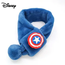 Детский шарф Дисней для мальчиков, зимний ветрозащитный утепленный комбинезон для мальчиков, теплый плюшевый воротник
