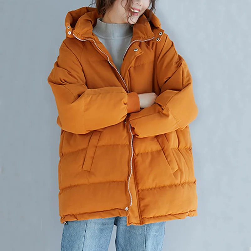 Зимние куртки для женщин 8X 7XL, большие размеры, обхват груди 140 см, пальто для женщин оранжевого цвета