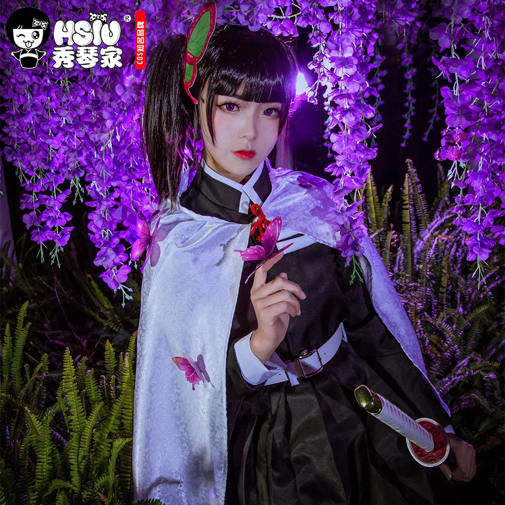 Костюм для косплея HSIU Tsuyuri Kanao рассекающий демонов киметсу кимоно no Yaiba Униформа