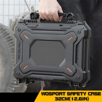 

Tactical Gun Pistol Camera Protective Case Safety Case with Foam Padded+Safety Lock Dustproof Waterproof Hard Shell Pistol Box