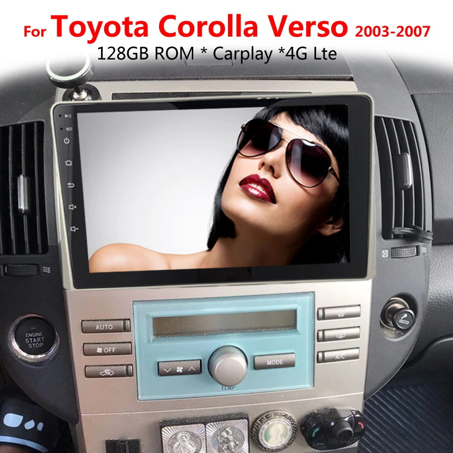 9INCH 128GB Android Car Multimedia Video Player Touch Screen For Toyota