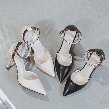 

fashion new pointed toe pumps sandals shoes woman mixed colors elegant wedding party shoes women high heels shoes