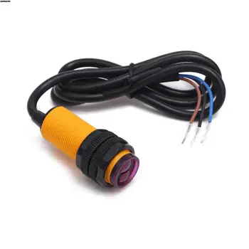 

Smart Car Robot E18-D80NK Infrared Obstacle Avoidance Photoelectric Sensor Proximity Switch 3-80cm Detection Range Adjustable